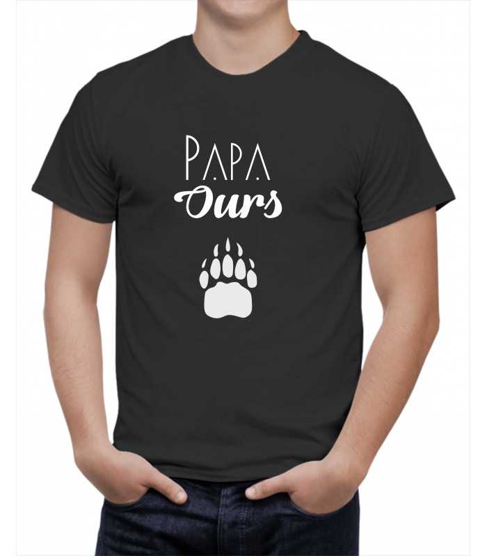 Tee shirt papa ours Clearance