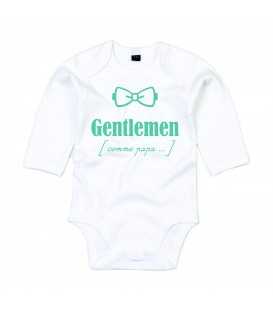 Body Bébé Noeud Pap slogan Gentlemen comme papa