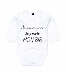 Body bébé Je peux pas je prends mon bib