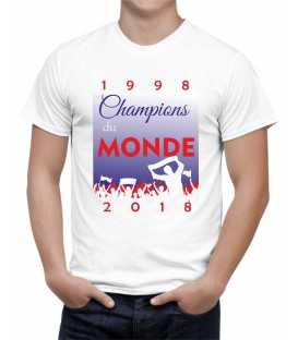 T-shirt homme 1998 2018 CHAMPION DU MONDE