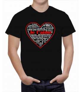 T-shirt homme Je t'aime toutes les langues