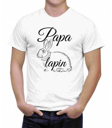 T-shirt homme PAPA LAPIN
