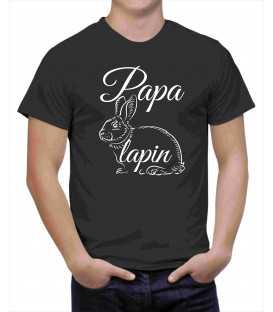 T-shirt homme PAPA LAPIN