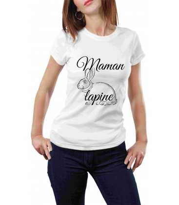 T-shirt femme maman lapine