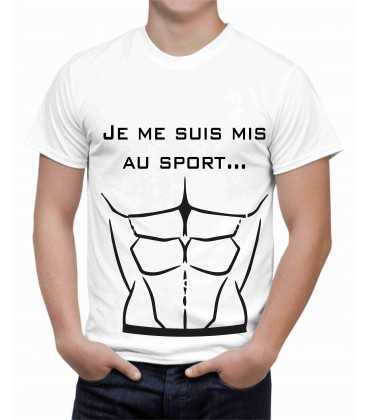 T-shirt homme Je me suis mis au sport