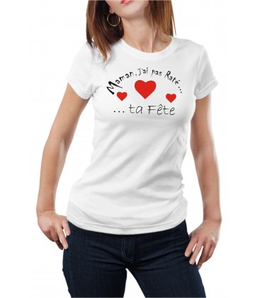 T-shirt femme fête maman