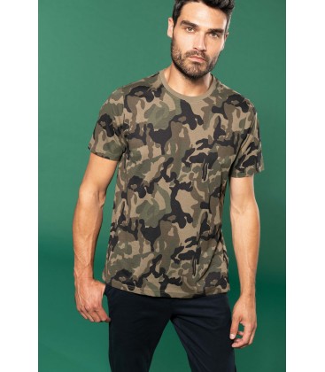 T-shirt homme modèle camouflage