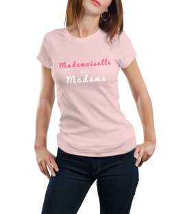 T-shirt femme mademoiselle pas madame