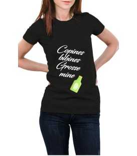 T-shirt femme Copines bibines grosse mine