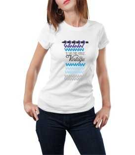 T-shirt femme tricot je suis pas vieille mais vintage