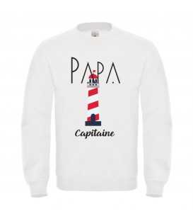 Sweat homme Papa Capitaine