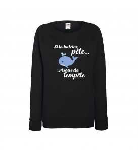 Sweat femme  BaleineTempête