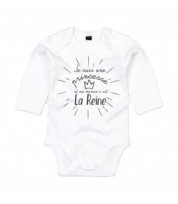 Body Bébé slogan un jour mon prince viendra ... et mon papa s'en occupera.