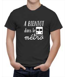 T-shirt homme A bientôt dans le métro