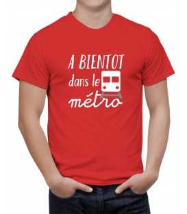 T-shirt homme A bientôt dans le métro