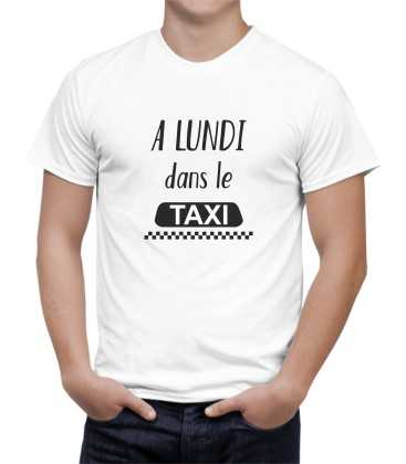 T-shirt homme A Lundi dans le Taxi