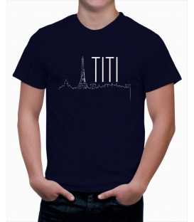 T-shirt homme Titi Parisien Silhouette Paris