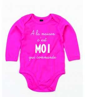 Body Bébé Humour à la maison c'est moi qui commande