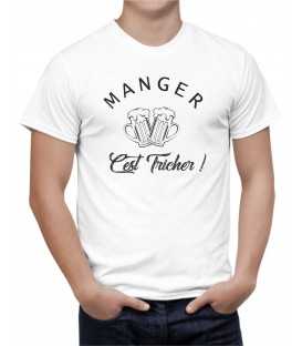 T-shirt homme Manger c'est tricher